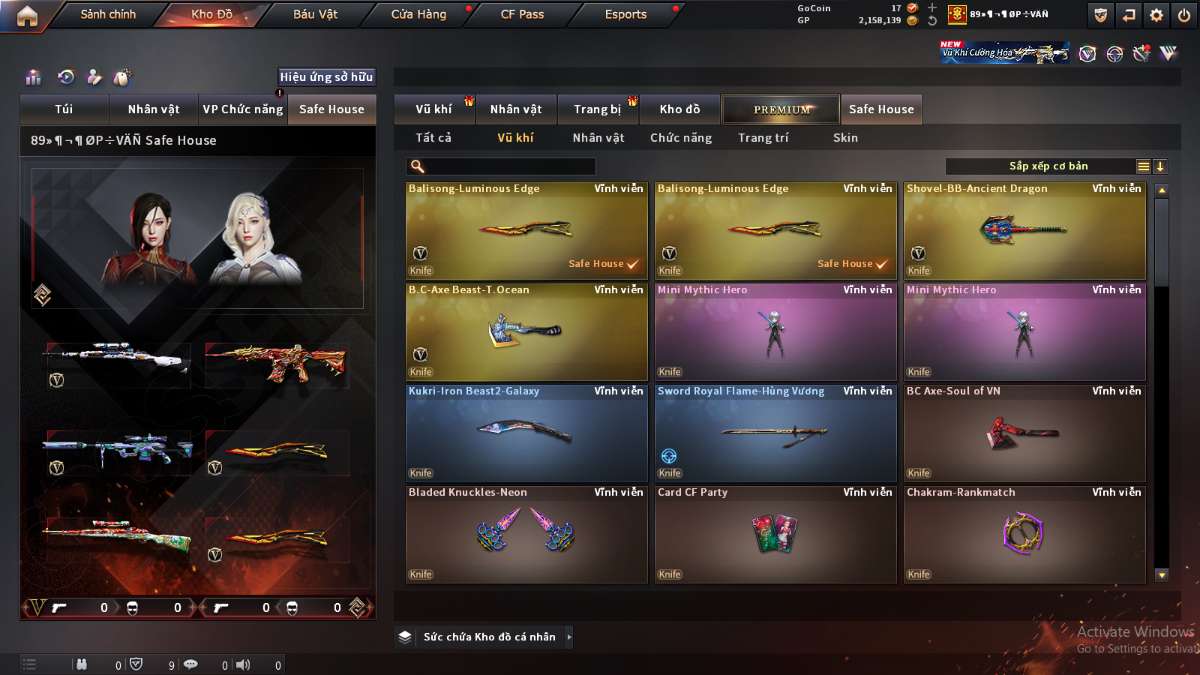 shop acc cf uy tin gia re